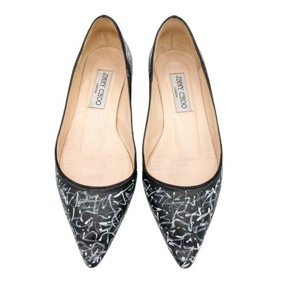 Hand Painted Jimmy Choo Flats (EU 36.5 US 6.5) - Picture 3 of 12